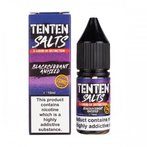 Blackcurrant Aniseed Nic Salt E-Liquid by Ten...