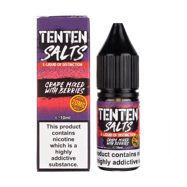 Grape & Mixed Berries Nic Salt E-Liquid by TenTen