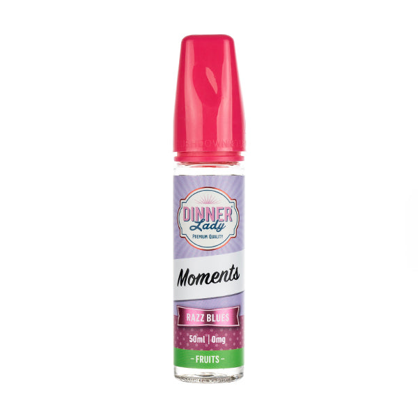 Razz Blues 50ml Shortfill E-Liquid by Dinner Lady Moments