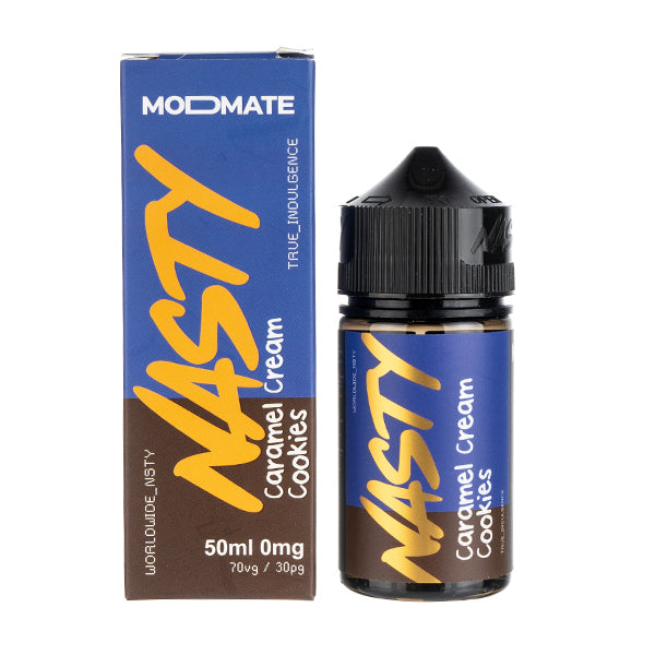 Caramel Cream Cookies 50ml Shortfill E-Liquid by Nasty Juice Modmate