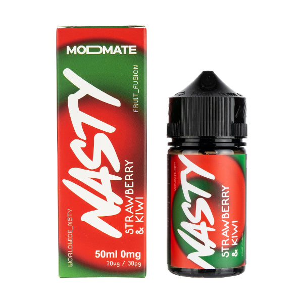 Strawberry & Kiwi 50ml Shortfill E-Liquid by Nasty Juice Modmate