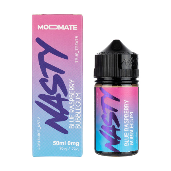 Blue Raspberry Bubblegum 50ml Shortfill E-Liquid by Nasty Juice Modmate