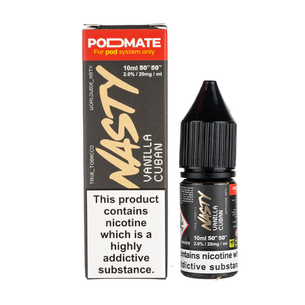 Vanilla Cuban Nic Salt E-Liquid by Nasty Juice Podmate