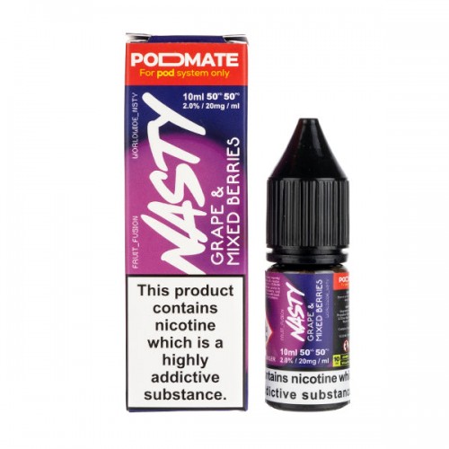 Grape & Mixed Berries Nic Salt E-Liquid b...