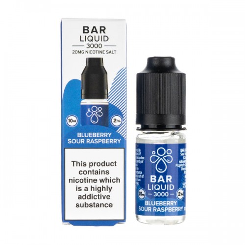 Blue Sour Raspberry Nic Salt E-Liquid by Bar ...