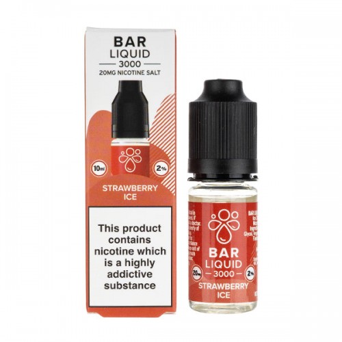 Strawberry Ice Nic Salt E-Liquid by Bar Liqui...