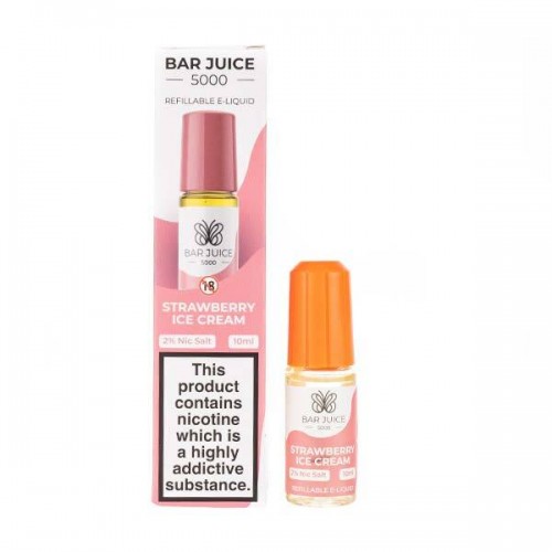 Strawberry Ice Cream Nic Salt E-Liquid by Bar...