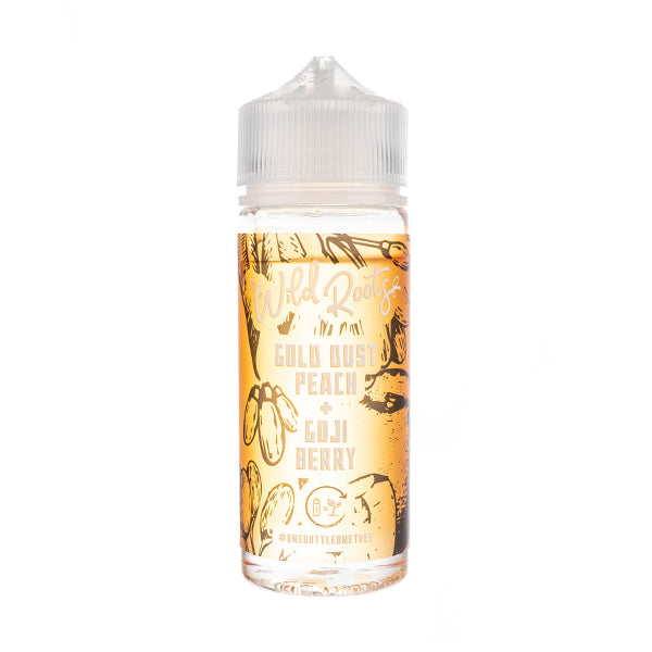 Gold Dust Peach and Goji Berry 100ml Shortfill E-Liquid by Wild Roots