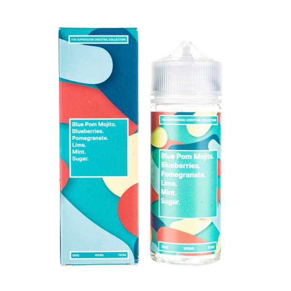 Blue Pom Mojito 100ml Shortfill E-Liquid by Supergood