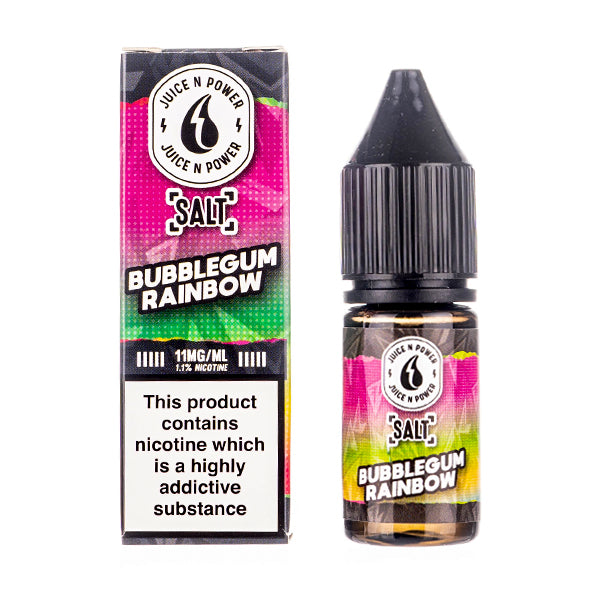 Bubblegum Rainbow Nic Salt E-Liquid by Juice N Power