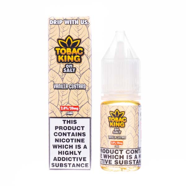 Vanilla Custard Nic Salt E-Liquid by Tobac King