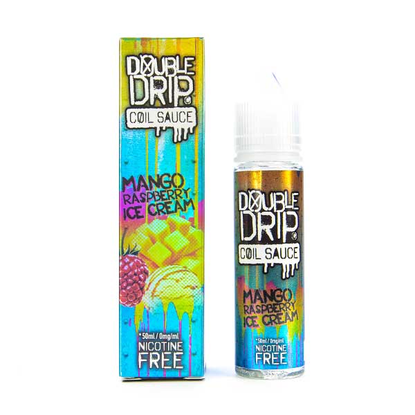 Mango Raspberry Ice Cream 50ml Shortfill E-Liquid by Double Drip