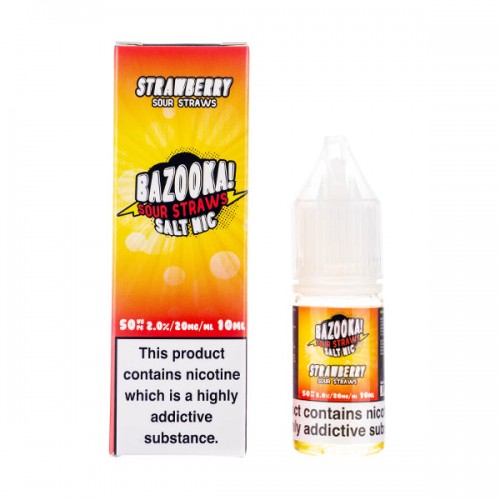 Strawberry Sour Nic Salt E-Liquid by Bazooka!