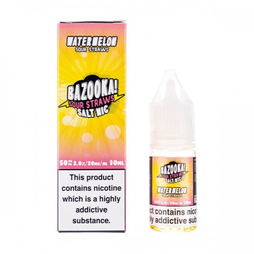 Watermelon Sour Nic Salt E-Liquid by Bazooka!