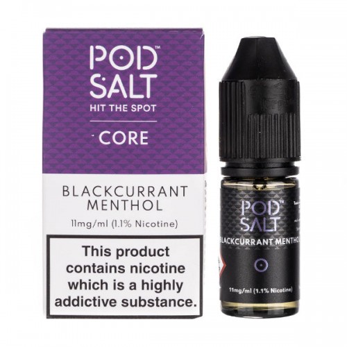 Blackcurrant Menthol Nic Salt E-Liquid by Pod...