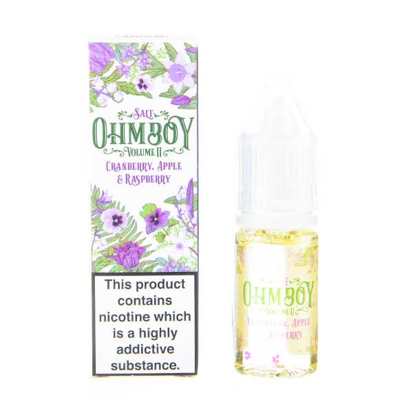 Cranberry, Apple and Raspberry Nic Salt E-Liquid by Ohm Boy