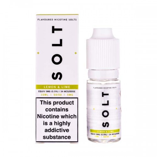 Lemon & Lime Nic Salt E-Liquid by SOLT