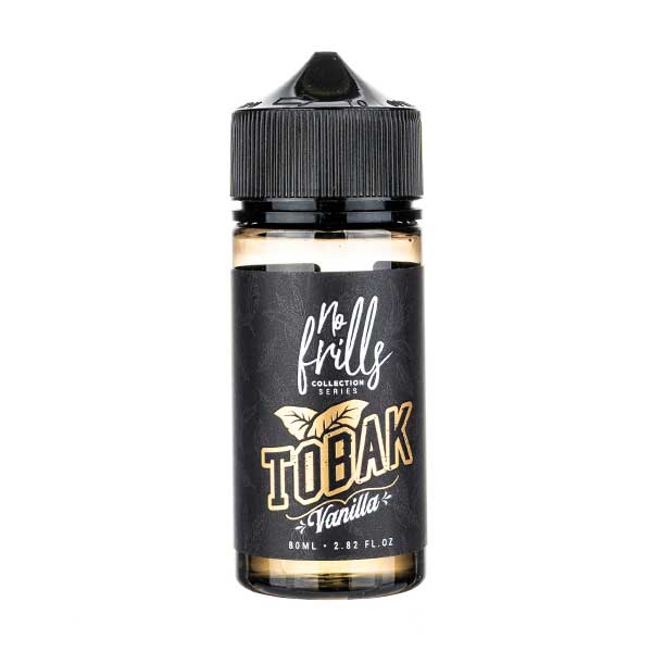 Vanilla Tobacco 80ml Shortfill E-Liquid by No Frills Tobak