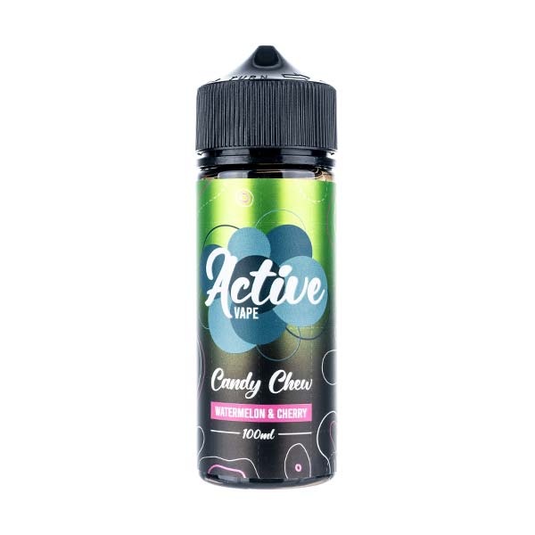 Watermelon & Cherry Chew 100ml Shortfill E-Liquid by Active Vapes