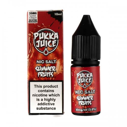 Summer Fruits Nic Salt E-Liquid by Pukka Juic...