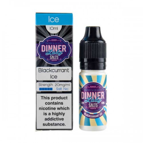 Blackcurrant Ice Nic Salt E-Liquid by Dinner ...