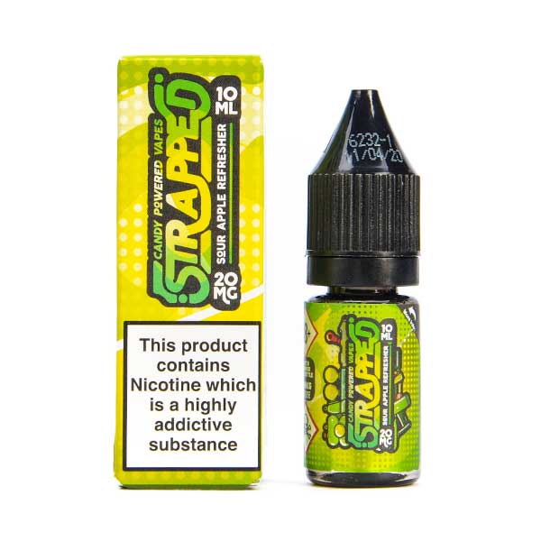 Sour Apple Refresher Nic Salt E-Liquid by Strapped