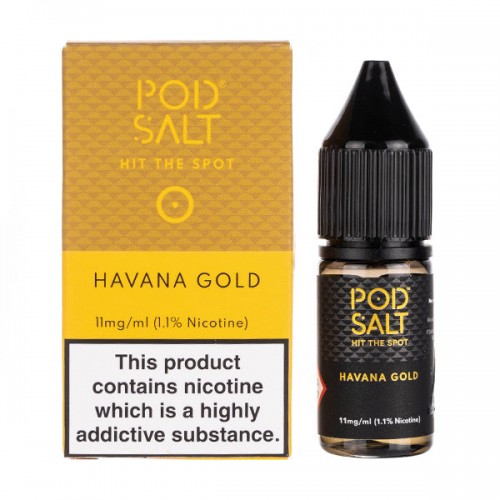 Havana Gold Nic Salt E-Liquid by Pod Salt