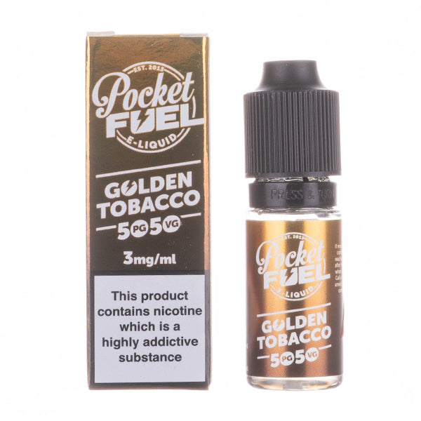 Golden Tobacco 50-50 E-Liquid by Pocket Fuel