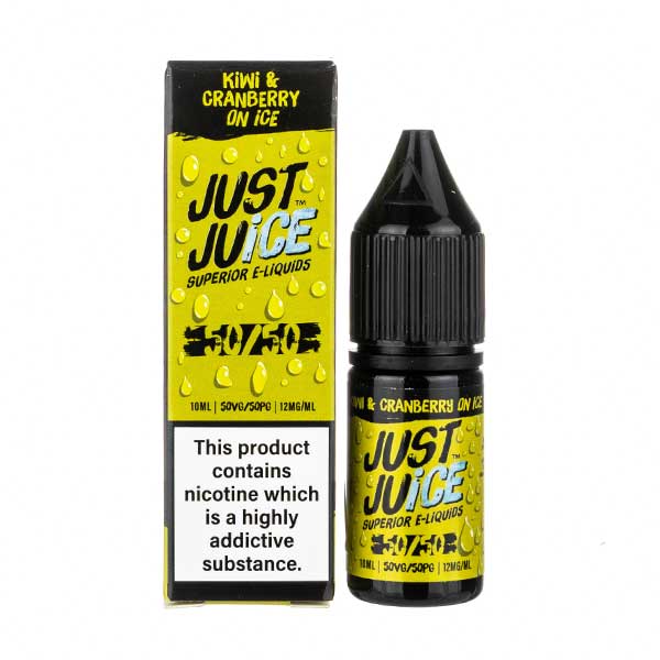 Kiwi & Cranberry on Ice 50/50 E-Liquid by Just Juice