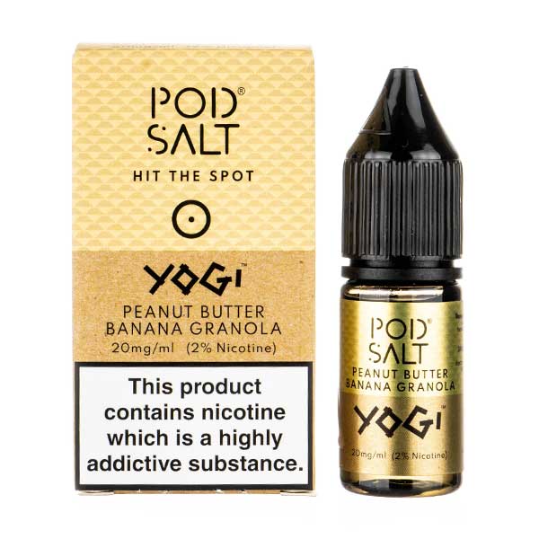 Peanut Butter Banana Nic Salt E-Liquid by Pod Salt