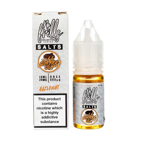 Hazelnut Nic Salt E-Liquid by No Frills The Coffee Shop