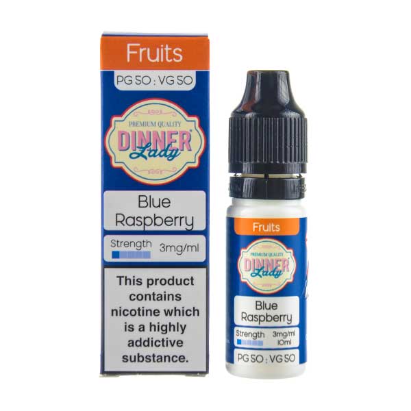 Blue Raspberry 50/50 E-Liquid by Dinner Lady